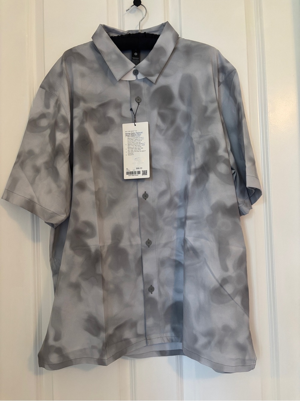 Lululemon Athletica Men's Airing Easy Relaxed SS Shirt, Grey (FGGY) XL NWT